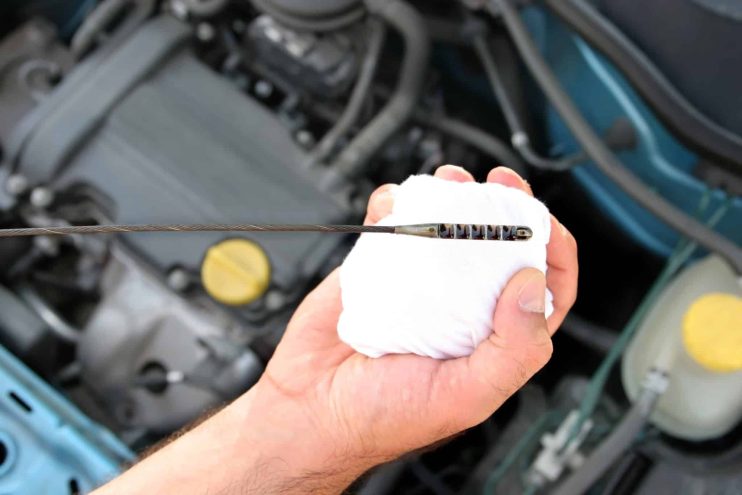 2012_Wrangler_1600_Jeep_oil_change_engine_cover_off_filter_before_a ... Checking and Refilling Your Oil in your Car