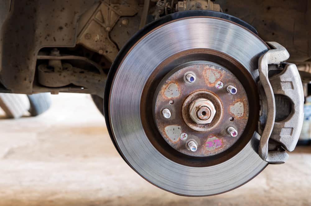 brake components on a car