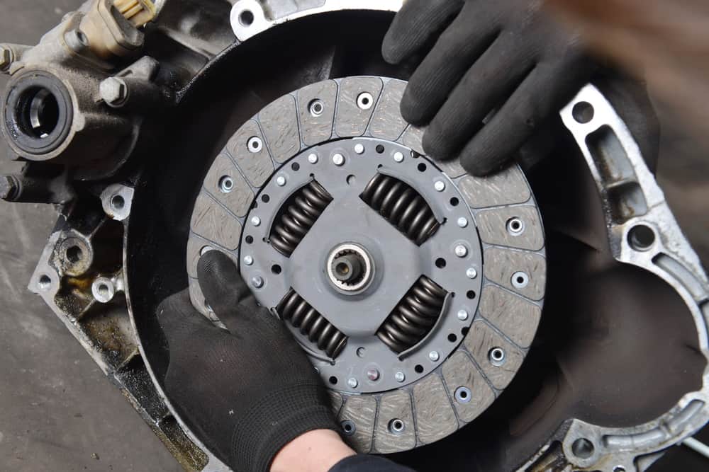 clutch disc being replaced