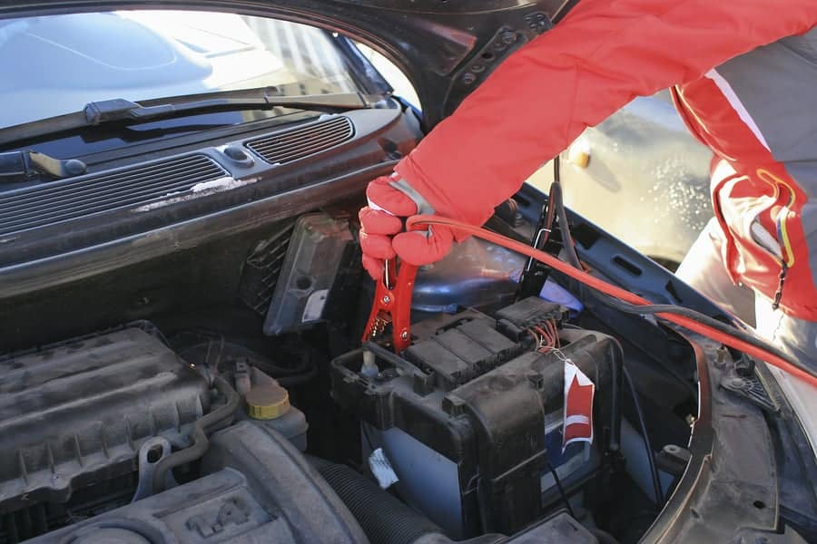 Jump starting a car