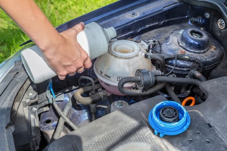 topping up coolant