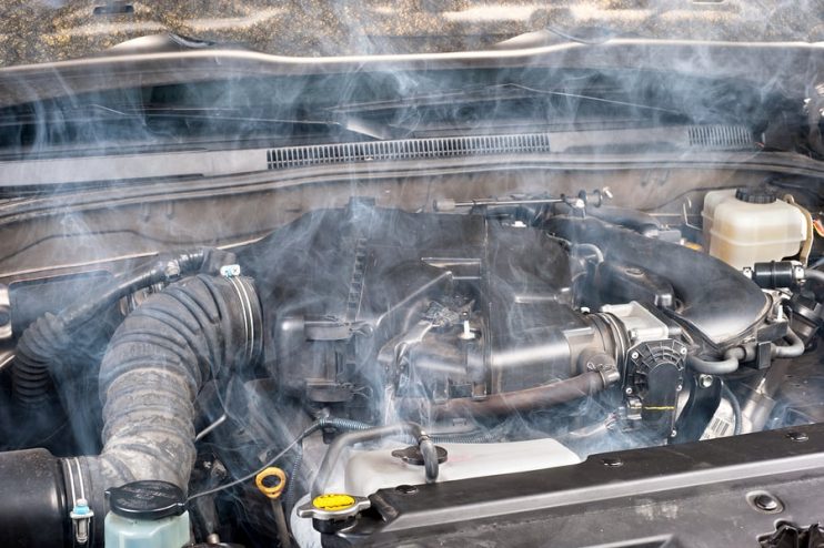 overheating car engine