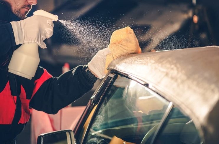 cleaning a convertible roof