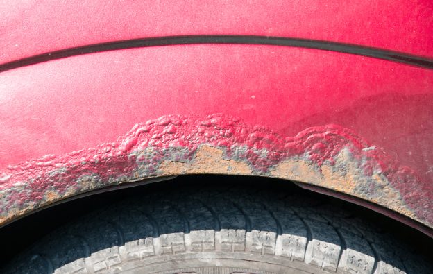 Red Car Rusted How to Prevent Your Car from Developing Rust - BreakerLink Blog
