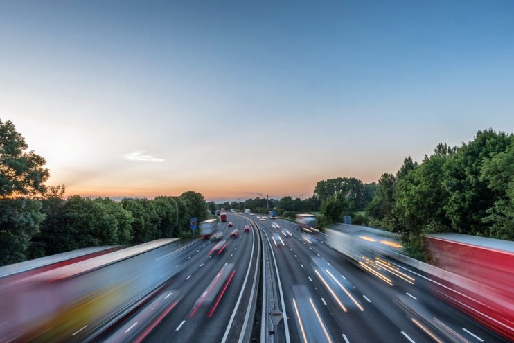 busy motorway