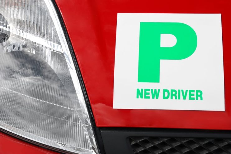 new driver p plate
