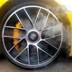 Yellow Car With Light Alloy Wheels With Carbon Ceramic Brakes An