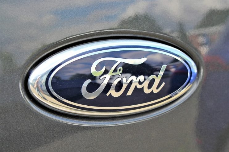 Ford badge on a car