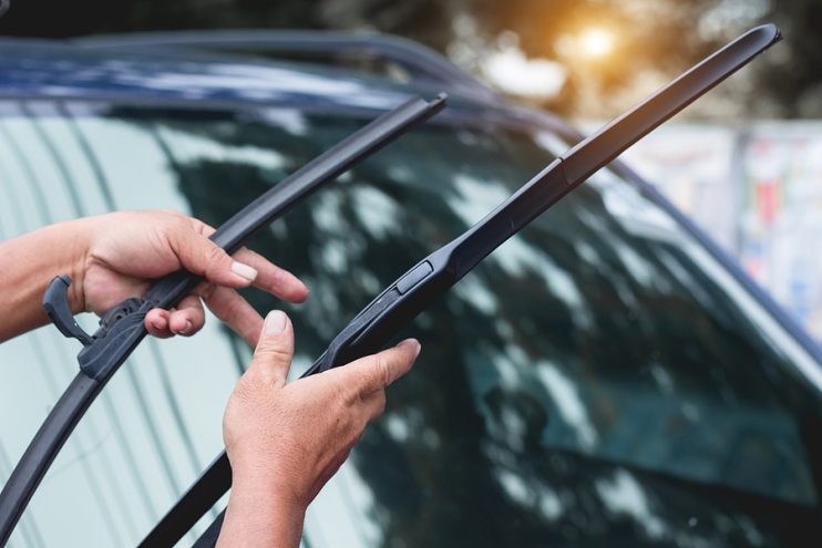 replacing wiper blades on a car