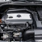 Engine, Open Hood Of A Sports Car. Breakdown, Repair. Battery Ca