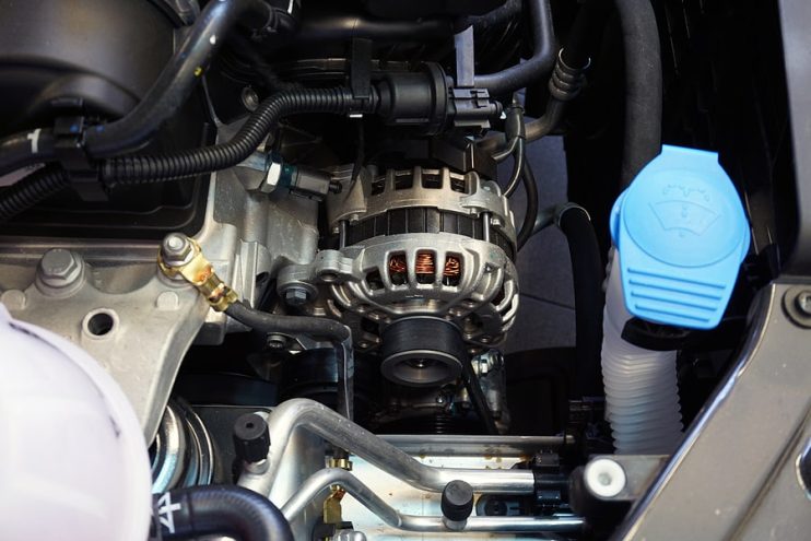 alternator fitted to a car