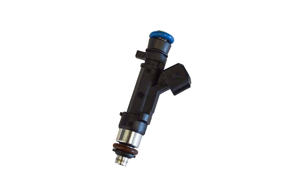 petrol fuel injector with seals