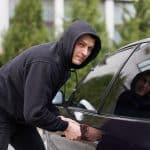 Car Jacking Thief Steal Car Breaking Door Criminal Job Burglar H