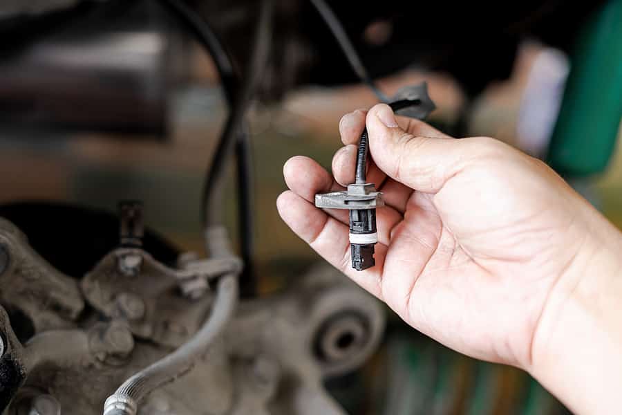 ABS sensor on a car