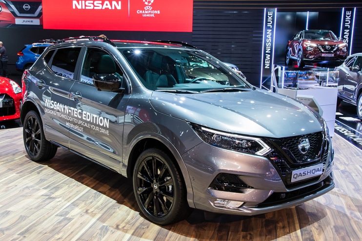 Nissan Qashqai on display