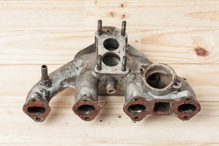 intake manifold with leftover gasket