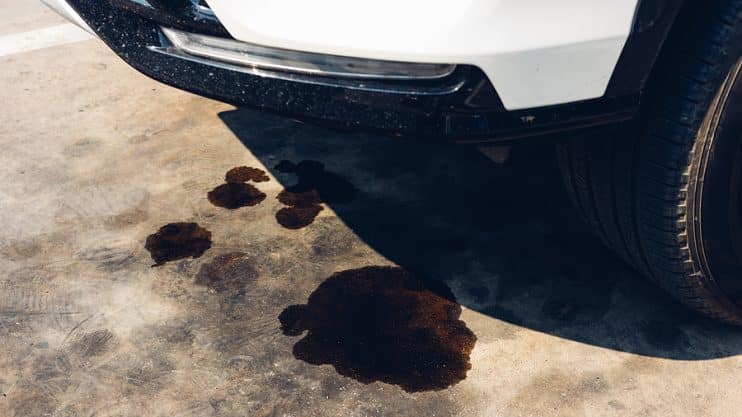 Car oil leak