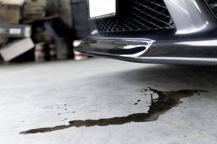 Car oil leak