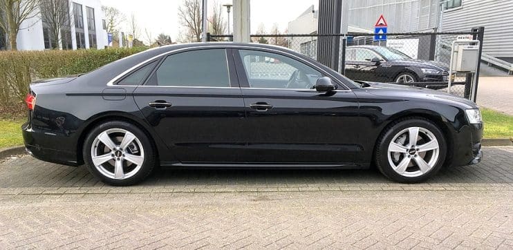 Audi A8 side view
