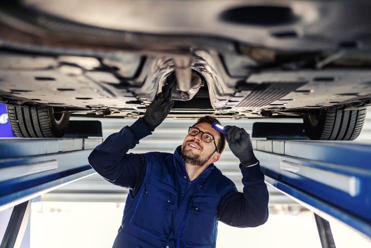 Car exhaust inspection