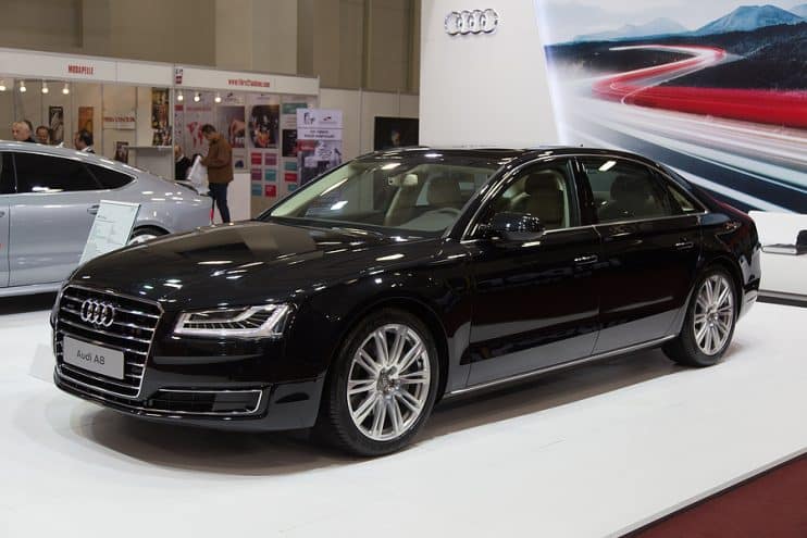 Audi A8 side view