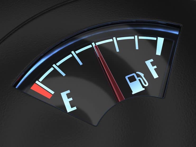 Car fuel gauge