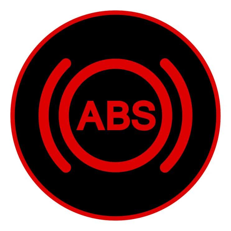 ABS warning light.
