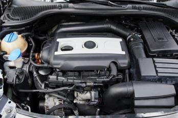 car engine under a bonnet