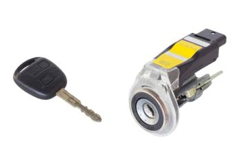 Ignition barrel and key