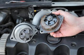 Changing a water pump